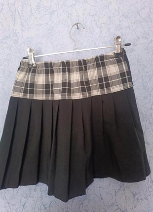 Юбка школьная в клетку