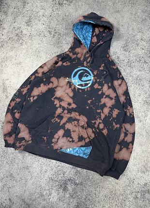 Вінтажне кастомне худі quicksilver великий логотип оригінал л