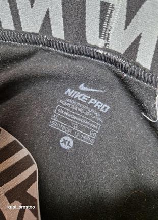 Лосіни легінси nike base leggings black with logo on the leg5 фото