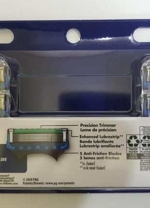 Картриджі gillette fusion proglide оригінальні леза, касети для гоління із ша2 фото