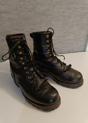 Ботинки сапоги лесоруба chippewa logger boots vibram goodyear welted рантовая прошивка