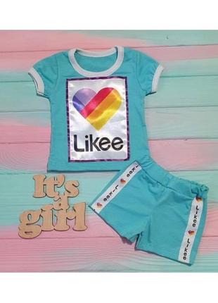 Детский летний костюм / комплект для девочки