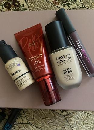 Лот тональних кремів missha, make up for ever
