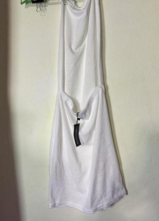 Біла сукня з відкритою спиною6 фото