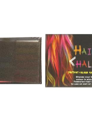 Крейда для волосся, 12 кольорів, в коробці 10х11 см hair chalking