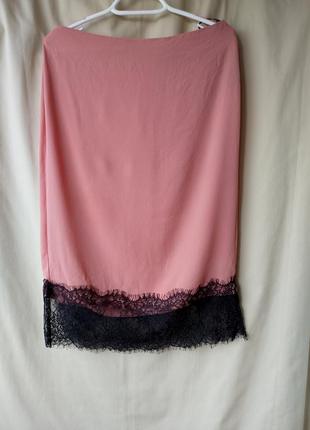 Легкая юбка с кружевом