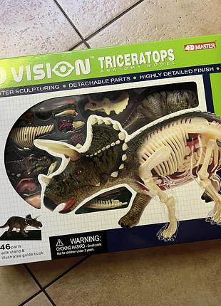 Конструктор 4d трицератопс динозавр 6