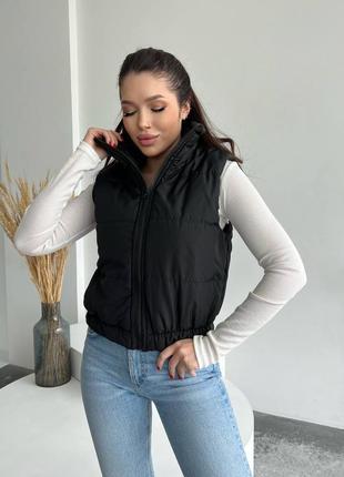 Женская осенне-весенняя жилетка