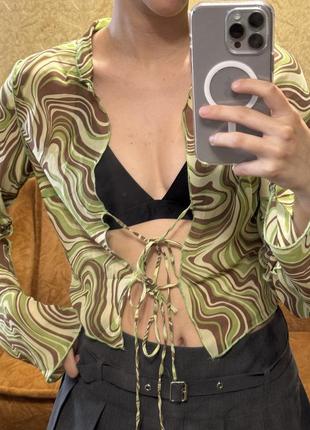 Топ женский h&amp;m🩵