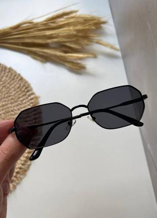 Стильные черные солнцезащитные очки капля унисеск, мужские/женские/детские