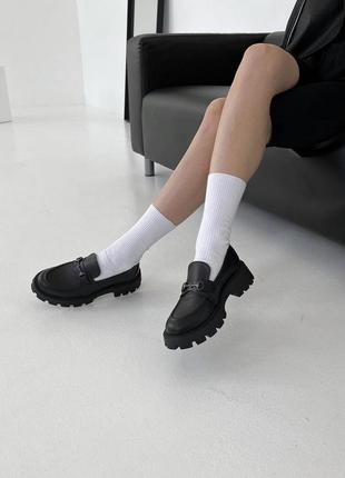 Лоферы из натуральной кожи
