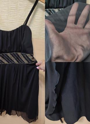 🖤 черное вечернее маленькое платье платье платье сетка стрейч англия