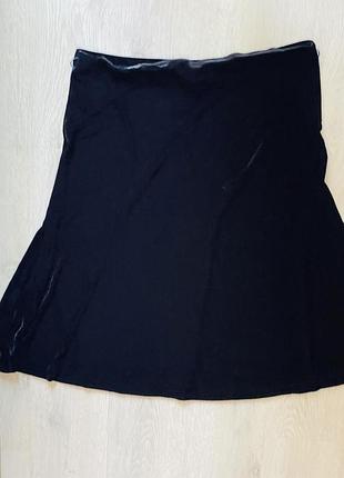 Довга велюрова спідниця