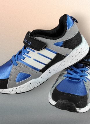 Синие деми кроссовки для мальчика девочки