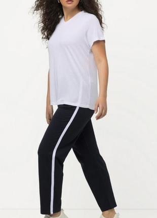 Стильные спортивные брюки ulla popken оригинал италия р.2/3xl в идеале