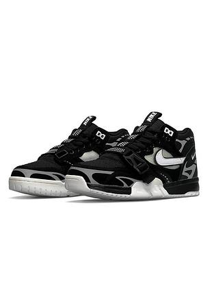 💎чоловічі кросівки nike air trainer 1 sp black white / демісезонні / весняні, літні, осінні / текстиль, шкіра, замша /