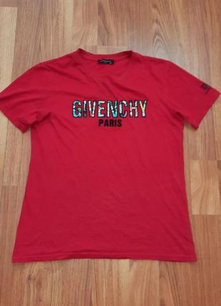 Чоловіча унікальна футболка givenchy  з великим лого