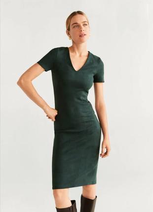 Замшевое платье mango