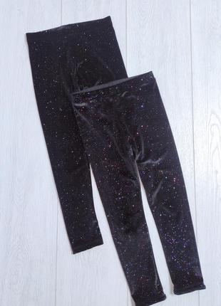 Гарні, блискучі легінси f&f 6-7 років