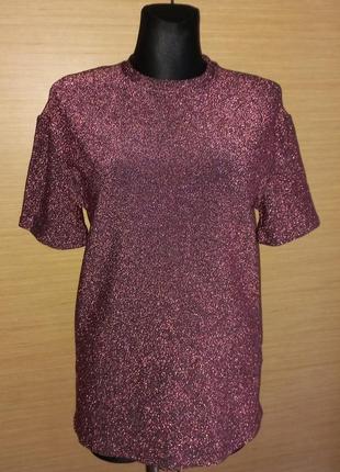 Нарядная кофта с люрексом h&m р. xs-s