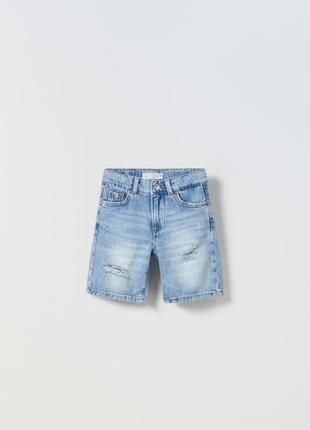 Джинсові шорти для хлопчика 13-14 років zara іспанія розмір 164 блакитні