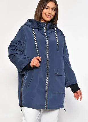 Демисезонная куртка с капюшоном с принтом зебра