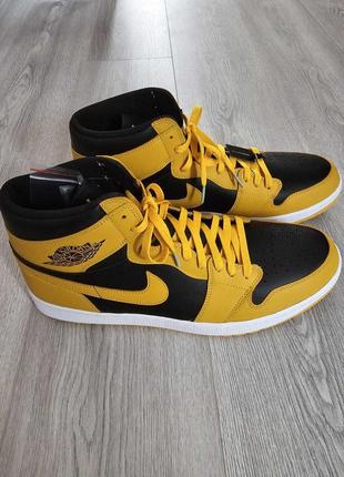 Чоловічі шкіряні кросівки nike air jordan 1 high g розмір 50,5