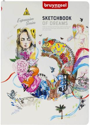 Блокнот sketch/notebook, 140 г/м2, 21х29,7 см, 80 л, белый, bruynzeel