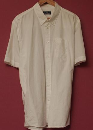 Fred perry рр xxl рубашка из хлопка на короткий рукав 2-ply