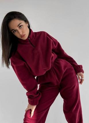 Костюм женский спортивный теплый флисовый