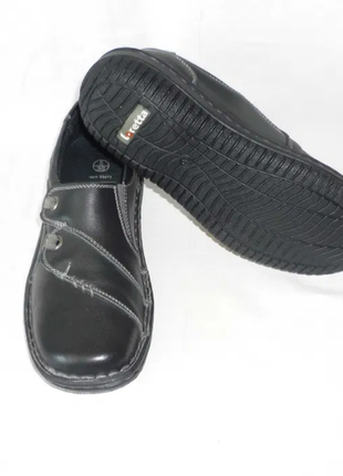 Loretta natural orthopedic comfort genuine leather кожаные мокасины широкий мыс