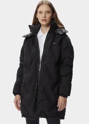 Тепле зимове пальто пуховик куртка lacoste