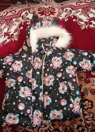 Зимова куртка 98-104см зріст ,на овчині