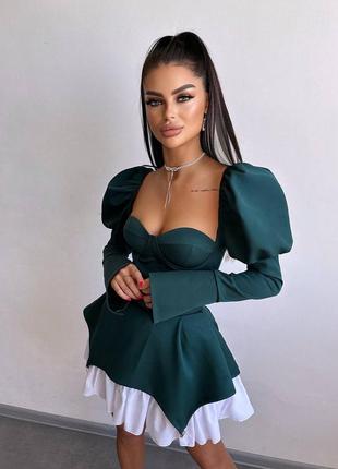Платье с чашечками и элементами корсета 6