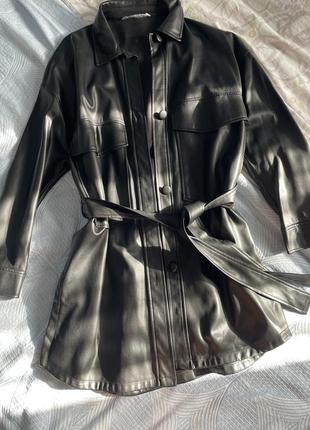Кожаная косуха эко кожа zara