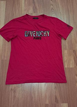 Чоловіча унікальна футболка givenchy  з великим лого