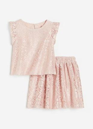 Костюм комплект кофта свитшот юбка для девочки h&amp;m оригинал