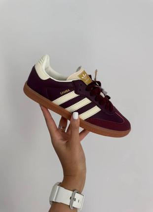 Кроссовки adidas samba “maroon” premium
