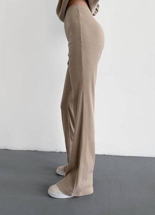 Штаны клеш в рубчик .h&m