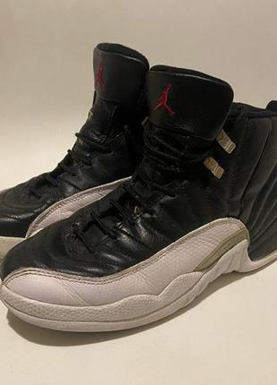 Air jordan 12 retro playoffs black/white 38 рр 24 см кроссовки