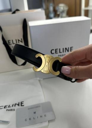 Ремінь celine чорний жіночий