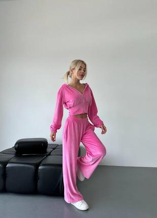 Спортивный костюм велюр-плюш