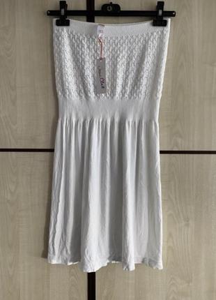 Платье белое пляжное