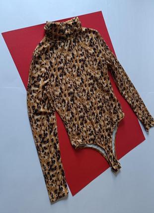 😍😍😍 розпродаж! стильне гарне боді бодік тигровий з гольфом