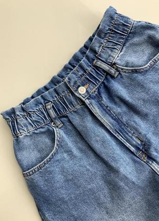 H&m джинсы с высокой посадкой на резинке2 фото