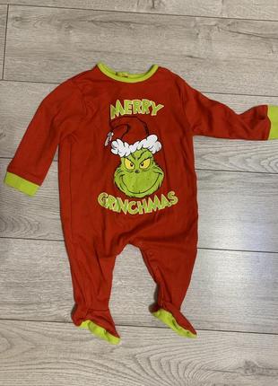 Бодік новорічний грінч 6-9м