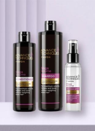 Набор для волос «мега объем» avon advance technologies mega volume