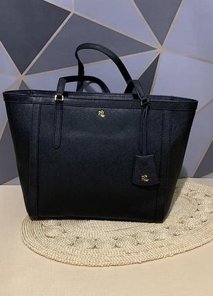 Сумка шоппер жіноча шкіряна lauren ralph lauren