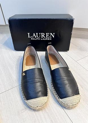 Шкіряні балетки еспадрилії lauren ralph оригінал!