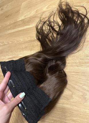 Натуральные тресы волос на заколках